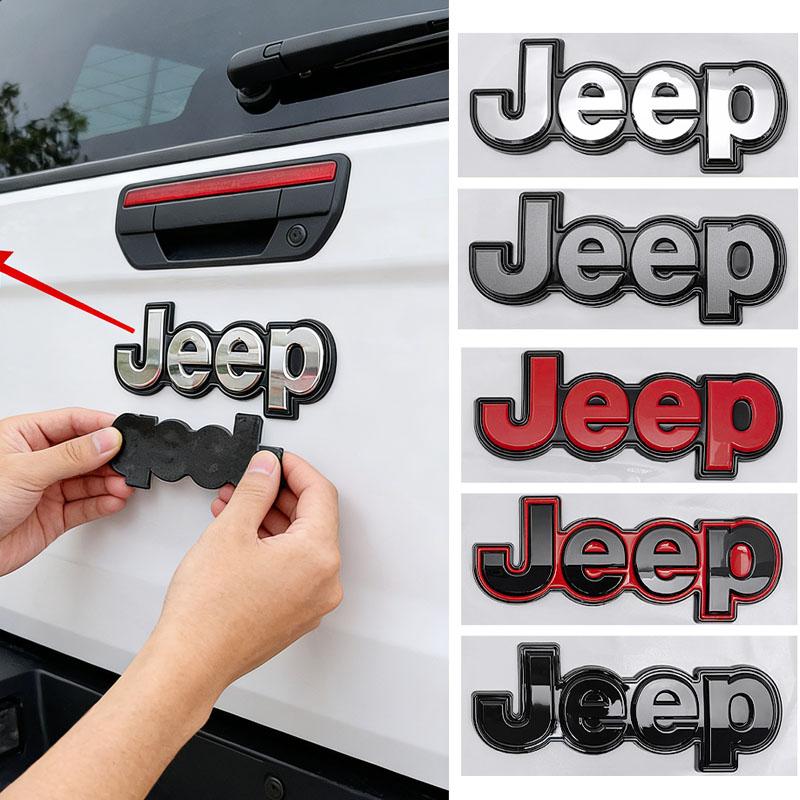 15.8CM ABS Auto Side Body Trunk Emblem Badge Sticker for Jeep Wrangler Grand Cherokee Compass Renegade Patriot Rubicon Liberty