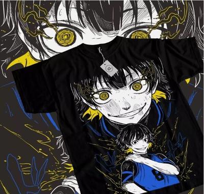Meguru Bachira T-Shirt Blue Lock Kunigami Rin Itoshi Nagi Anime Shirt All Size