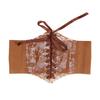 Fashionable Women Waist Corset Flower Embroidery Elastic Waistband Wide Lace Slimming Body Belts Cummerbunds