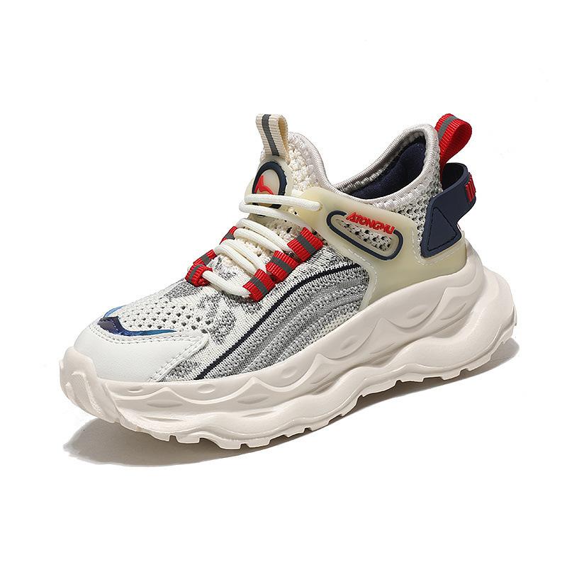 

Boys shoes new spring and autumn mesh breathable medium and large children soft sole lightweight deodorant boys sports 28 inner length 17.9cm