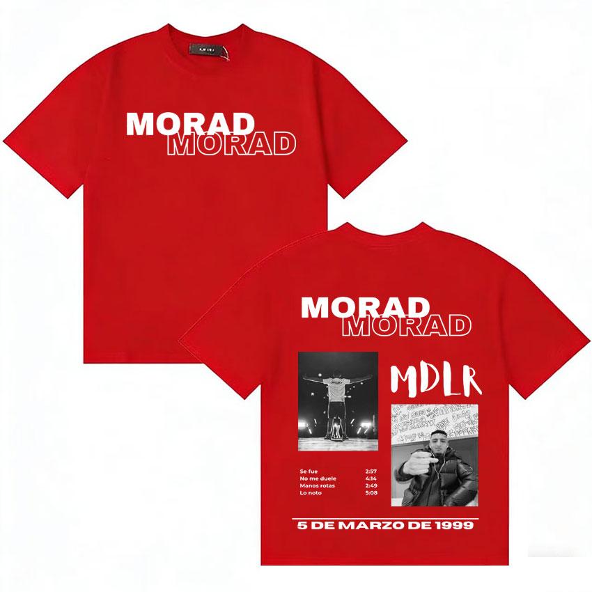 

Rapper Morad MDLR Harajuku T Shirts Unisexs Womens Teenagers Tee Shirt Gothic Cotton Oversized Streetwear Y2K Short Sleeve Tshirts S