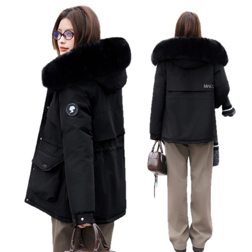 Fleece Thickened Coat for Women, Winter New Short Cotton-padded Clothes, Small Cotton-padded Jackets, Warm Pie To Overcome