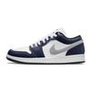 Jordan Air Jordan 1 Low Top Skateboard Shoes Unisex White Blue 553558-047(Team162-SBOX)