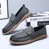 2025 New Spring and Summer Men's Shoes One-pedal Loafers Leather Comfortable Breathable Men's Shoes Versatile Casual Doudou Shoes