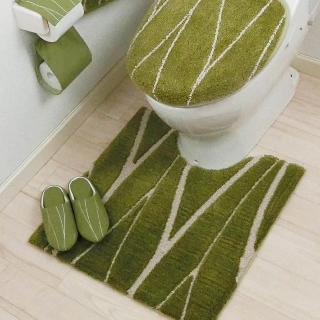 Senko Haaning Krátké WC sedátko s lepidlem Vyrobeno v 15657 M+home Kryt, Zelená, Víceúčelová fólie, Japonsko,
