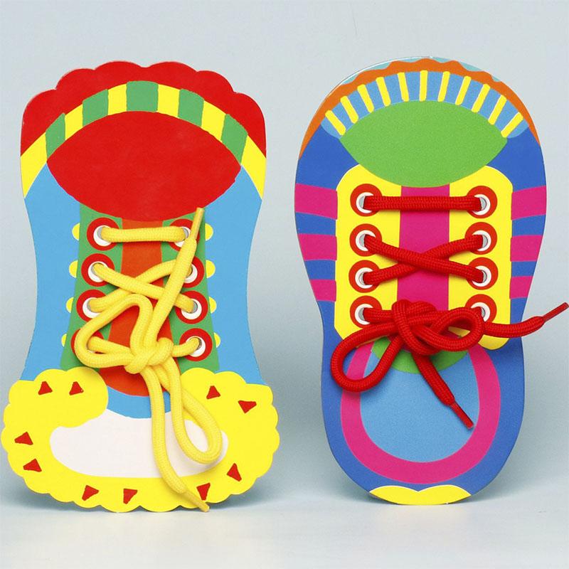 1 juego de cordones Montessori divertido para niños, material didáctico para aprender habilidades básicas de la vida, juguetes educativos para niños.