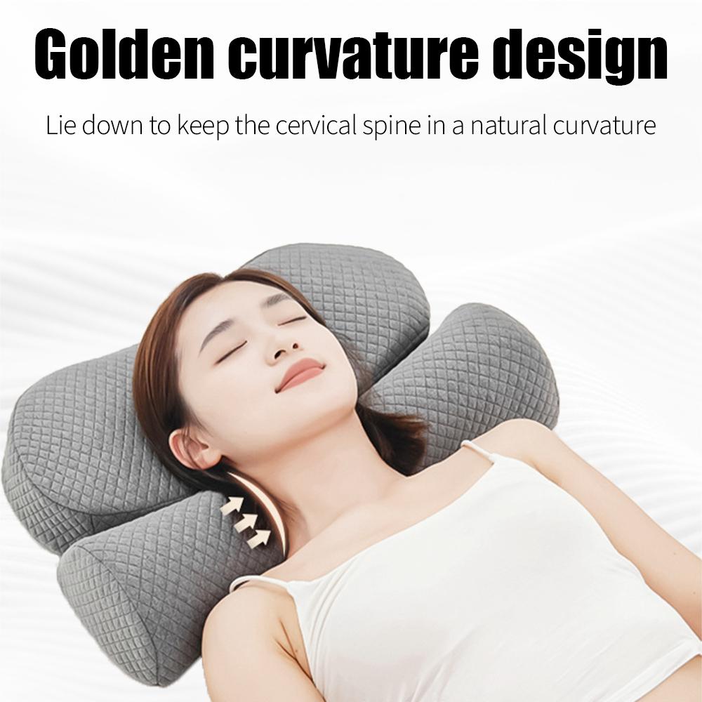 Orthopedic Neck Pillow Memory Foam Cervical Support Soft Breathable Washable Ideal for Every Sleeper HealthCare