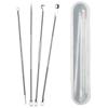 Beauté Secrets Basics Blackhead Acne Removal Needle Kit 4 Pcs Cleaning Tool Blemish Pimple Comedone for Women and Men