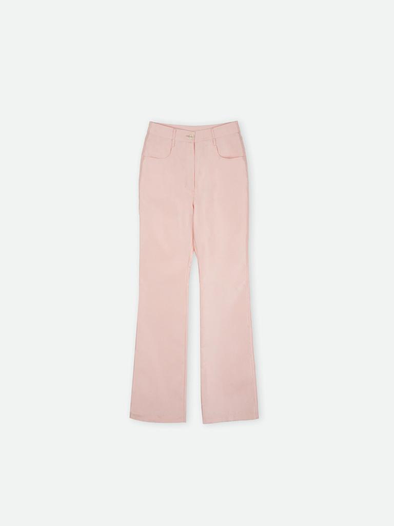 COLOCYNTH Glossy Silky Pants Peachrose