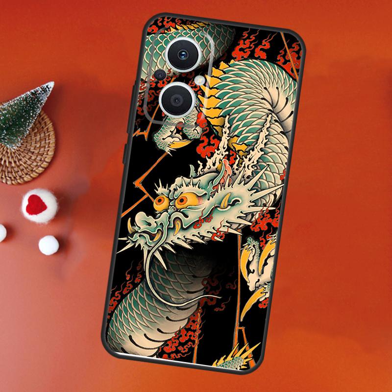 Chinese Style Crane Dragon Case For OPPO Find X9 X8 X5 X6 Pro OPPO Reno 14 12 10 13 Pro 14F 13F 12F 11F 7 8 Lite Cover