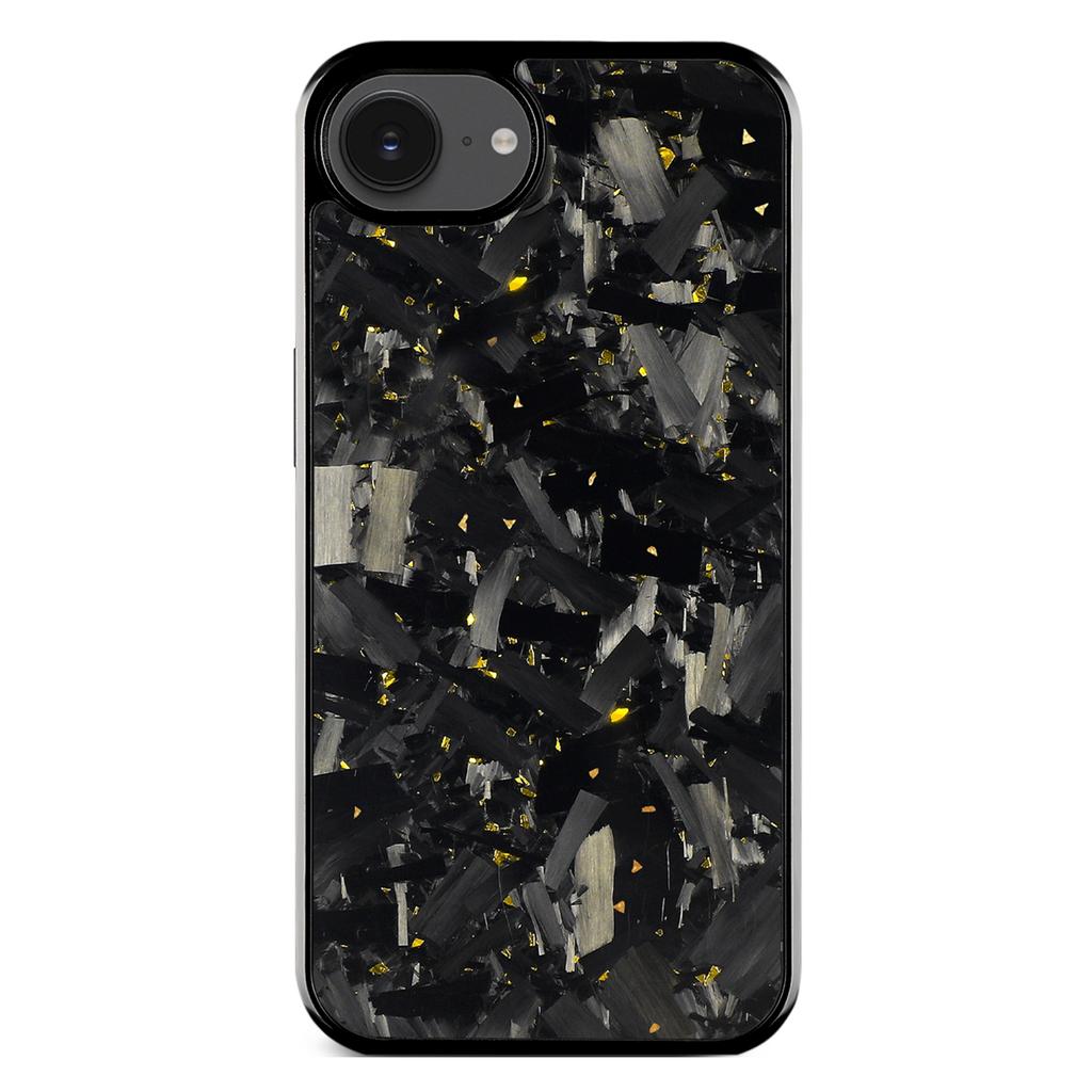 Für iPhone 16e Hülle Große Geschmiedete Textur Aramidfaser+TPU Handyhülle