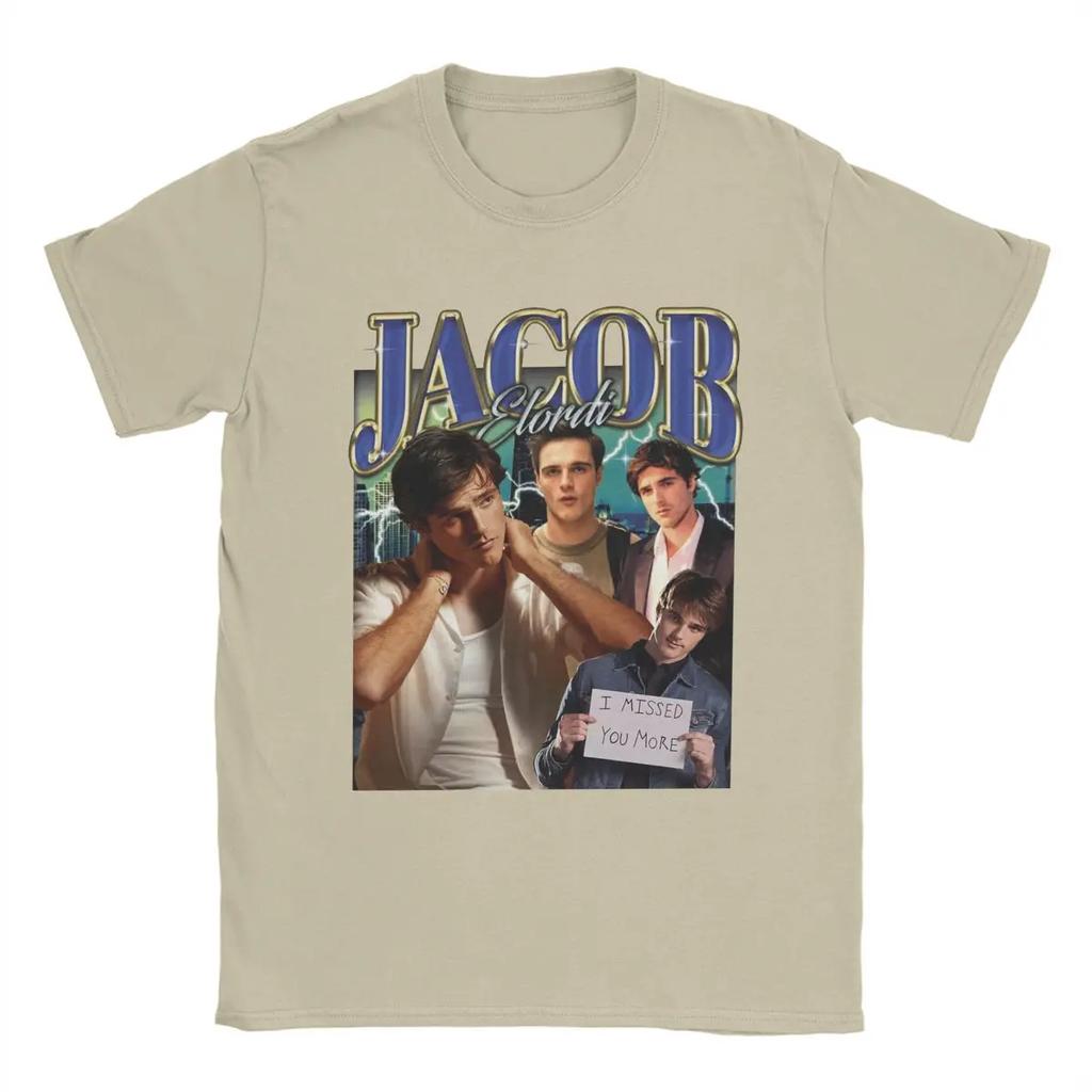 Jacob Elordi T Shirts Fashion Tee Shirt Short Sleeve O Neck T-Shirt Cotton Printed Clothes