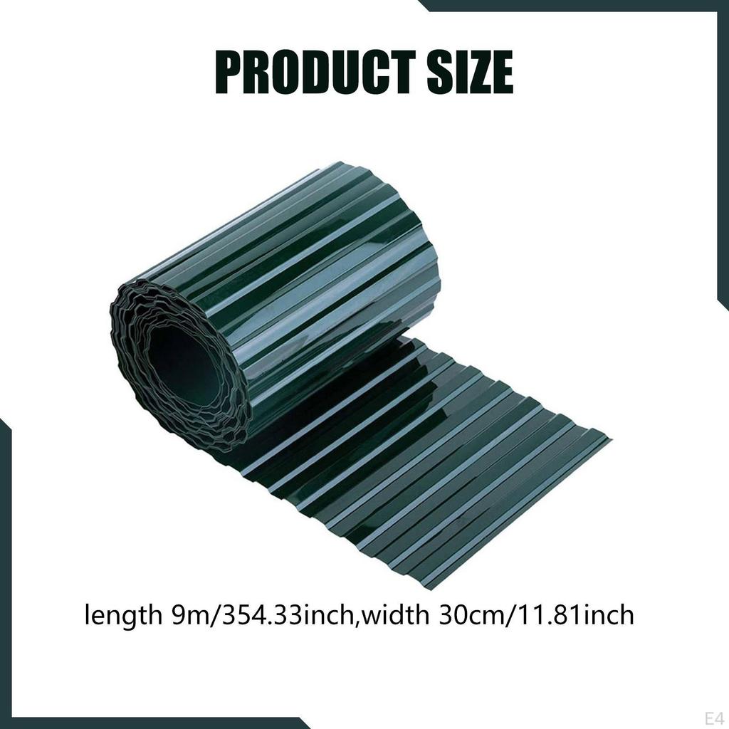 Corrugated Garden Flexible Landscape Lawn Border Decorative Long Strips PP Material for Raised