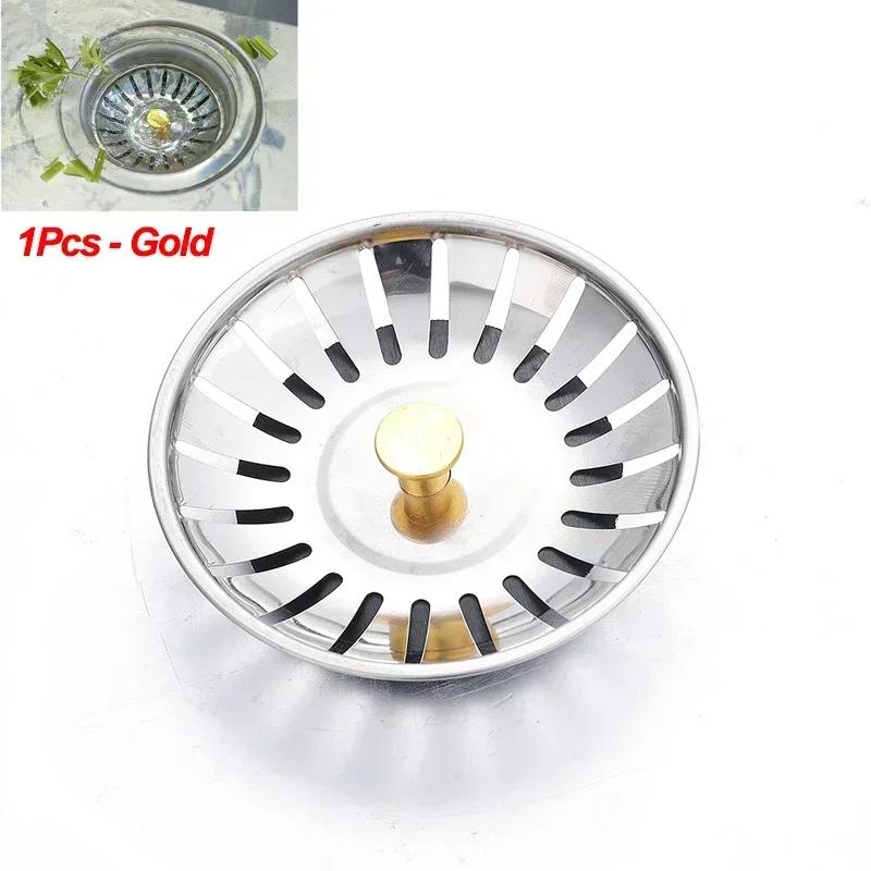 

Kitchen Sink Sewer Strainer Basin Drain Stopper Stainless Steel Sink Waste Plug Filter Anti-clog Floor Drain Kitchen Accessories