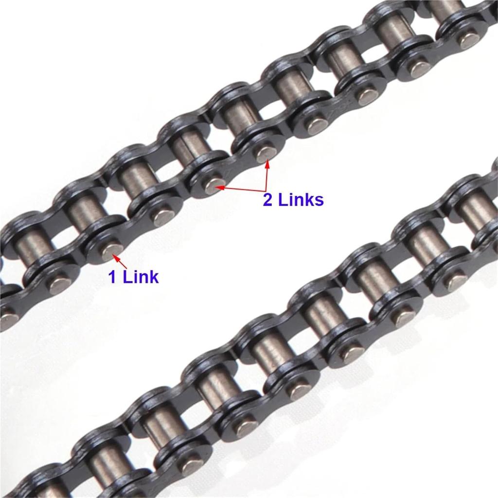 1pc 219H Reinforced Drive Chain 92/126/138 Link for Karting Race Motorcycle 219 Chain(126L)