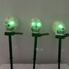 Halloween Ghostly Lights Glowing Skull Horror Ornament Garden Solar Skull Light