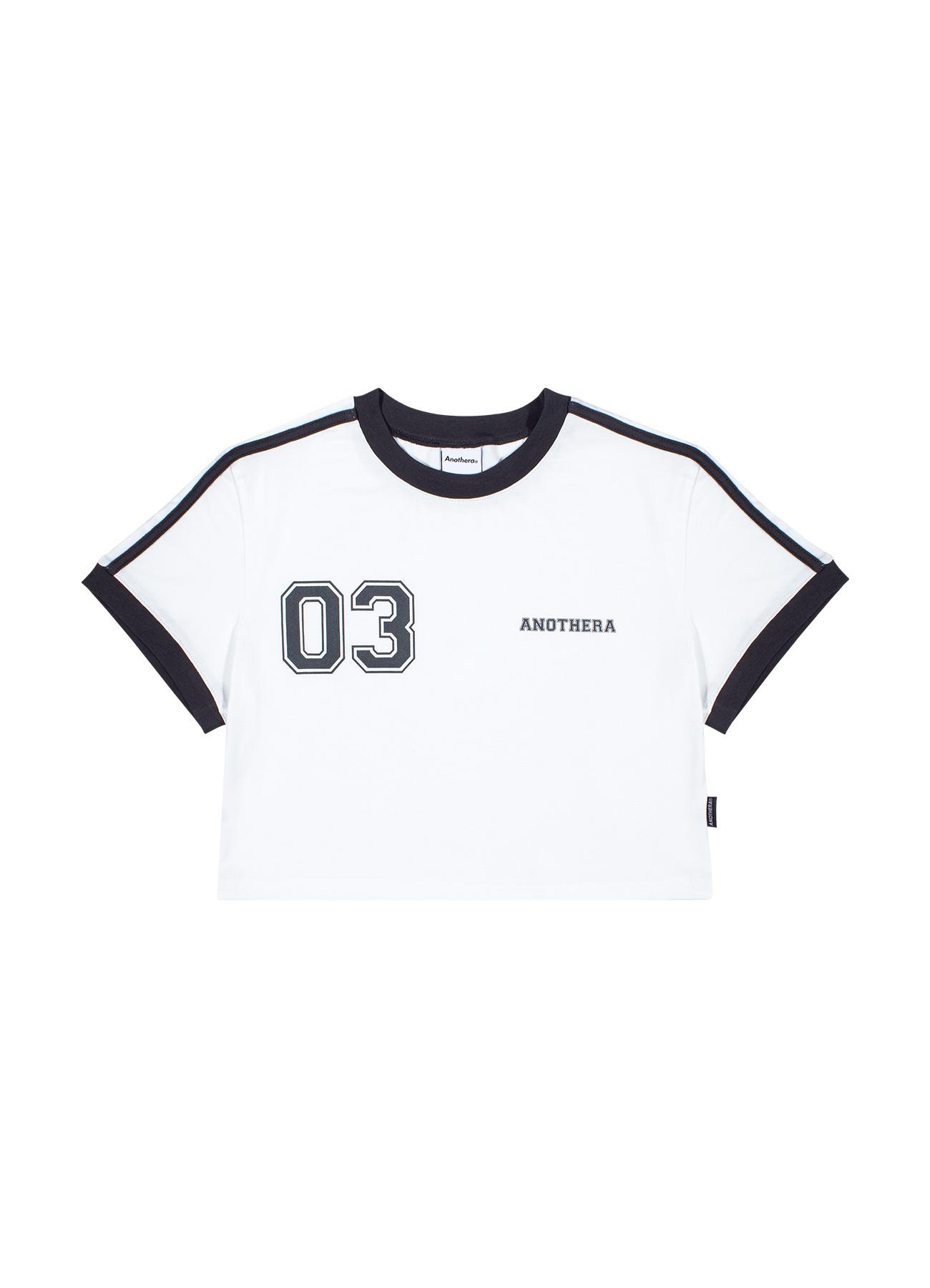 Another A 03-Ringer Crop Top [White]