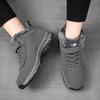 Winter Leather Velvet Warm Cotton Shoes Casual Outdoor Snow Boots Cotton Shoes