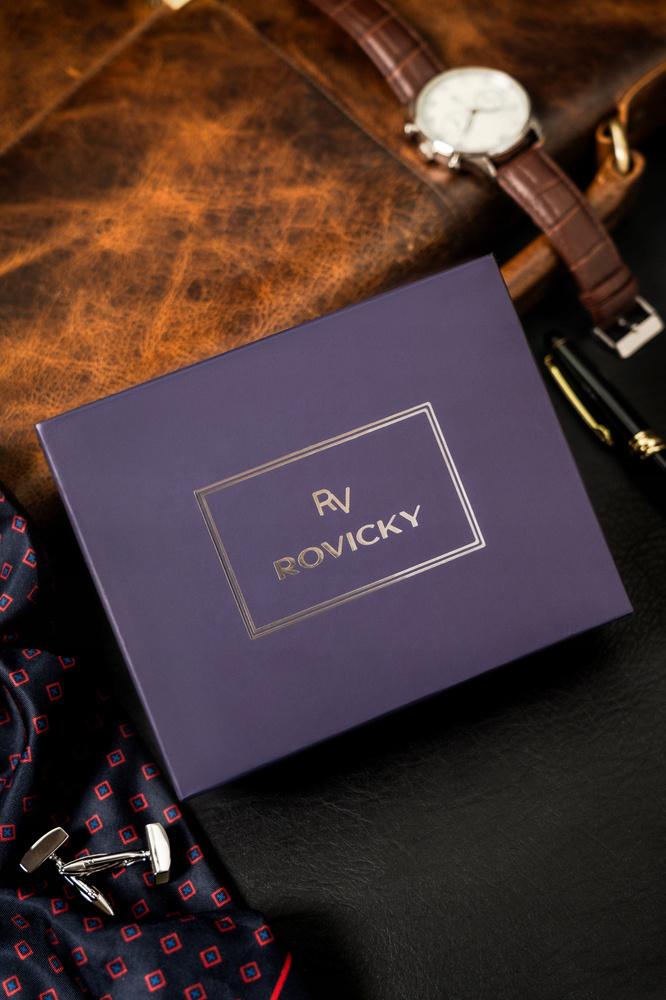 Men's leather wallet equipped with RFID system - Rovicky