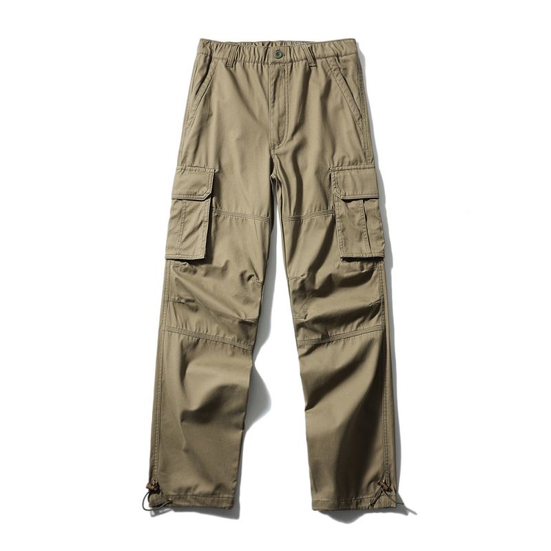 Lumberjack Work Pants for Men, Autumn and Winter, Pure Cotton, Straight-Leg, Thickened, Multi-Pocket Pants, Export Men s Casual Long Pants Military Yellow L