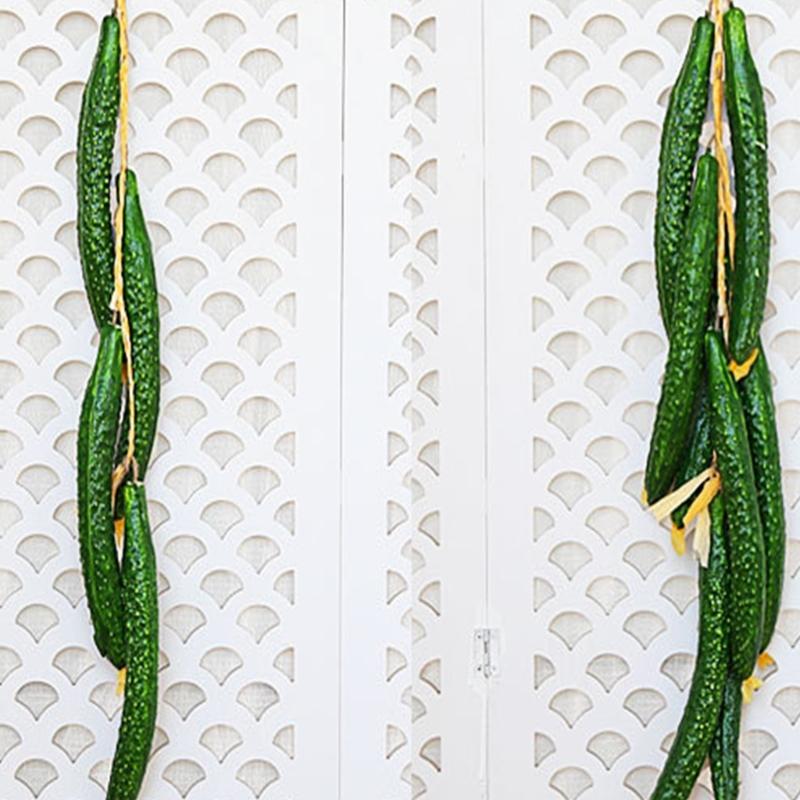 Artificial Vegetable Fruit String Vine for Home Wedding Garden Decoration Hanging Garlands Wall