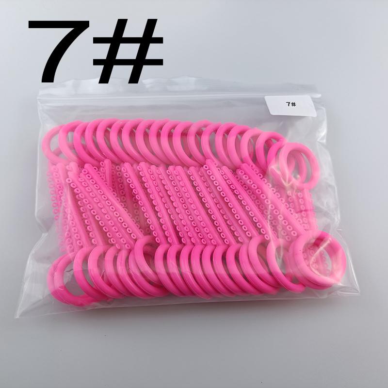 1 sáček zubních elastických ligací, ortodontických elastomerových gumiček, barevných O-kroužků