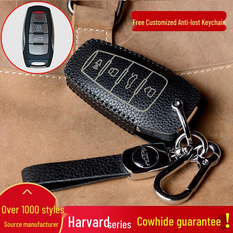 Key Case for Great Wall: Haval H6, H9, Chitu, F7, H2S, M6, F5, H4, Big Dog, F7X, Fengjun, Ora with Snap Button