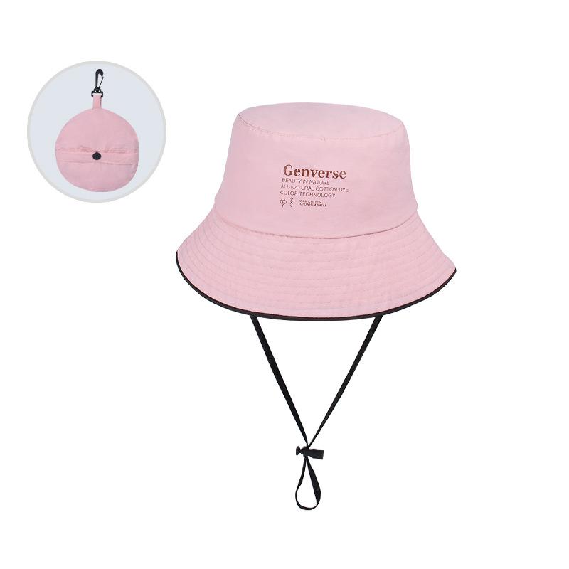 9235 summer big eaves sunshade bucket hat men and women outdoor fishing mountaineering hat foldable bag sunscreen basin hat