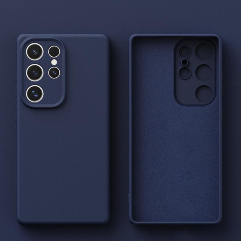 Coque de téléphone antichoc en silicone liquide de luxe pour Samsung Galaxy S26 S25 S24 S23 S 26 Ultra Plus Coques Arrière Protectrice Housse Souple For Galaxy S26 Plus
