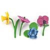 Realistic Childrens Animal Model Scene Decoration Set With Vibrant Sunflowers Daffodils And Roses