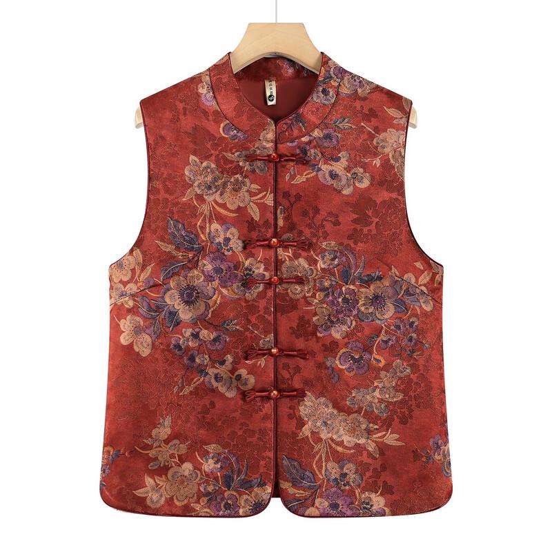 Datang Furen Women's Sleeveless Mandarin Collar Vest for Seniors