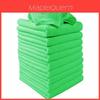 Luxurious Green Microfiber Washcloths For Auto Car Care And Soft Cleaning Towels