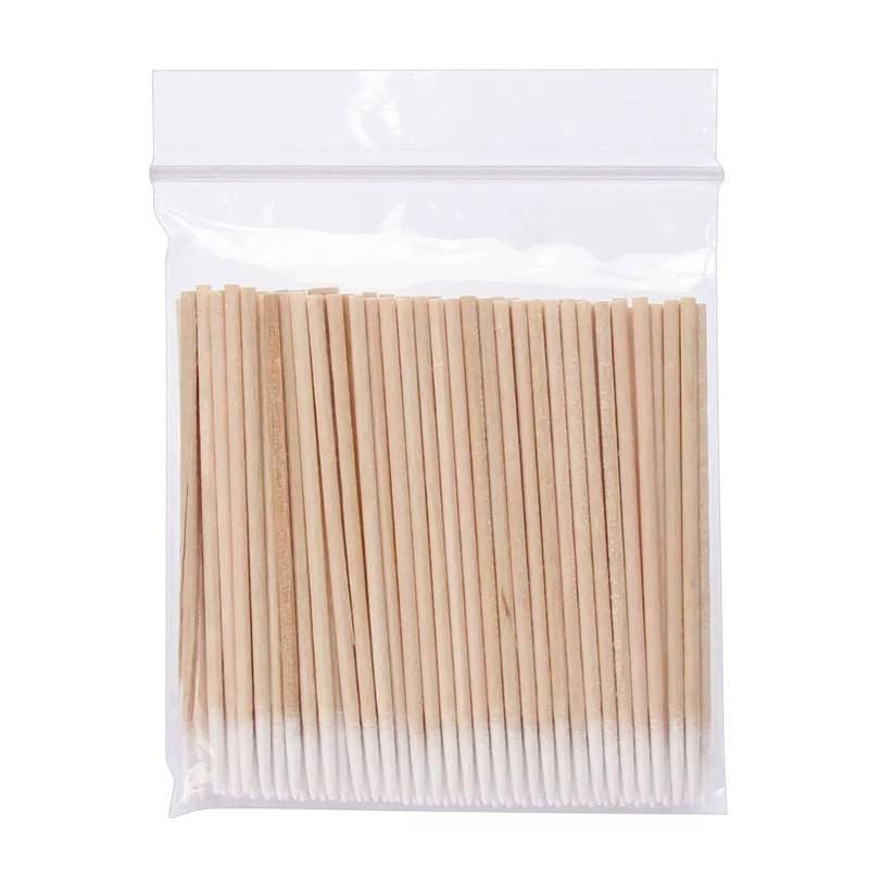 100pcs Permanent Makeup Cotton Pointed Swab   Health Makeup Stick