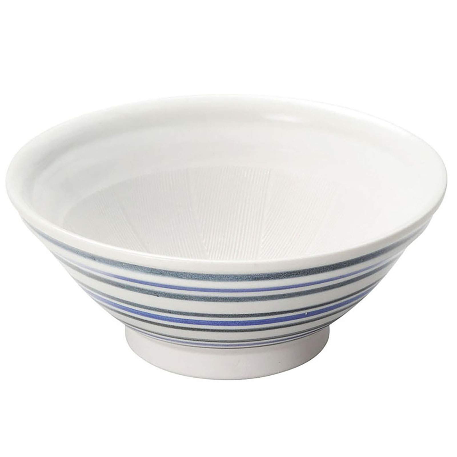 

Aito Seisakusho Mortar and Porcelain 7 Sun Mino Dishwasher and Microwave Made in Product Number 288003 Mizutama Bowl, (approx. 22cm), Ware, Striped,