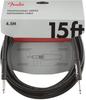 Fender Professional Series Instrument Cable, StraightStraight, 15" Black