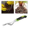 Two-Pronged Fork Root Extractor with Ergonomic Handle Weeder Puller Tool  Transplants