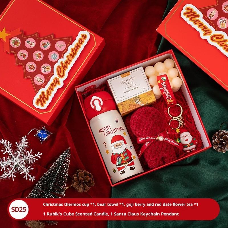 Festive Thermos Tumbler Gift Set - Perfect Christmas & New Year Present Student &Corporate& Friends New Year Presents Family Party