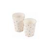 Set of 6 Gold Paper Cups