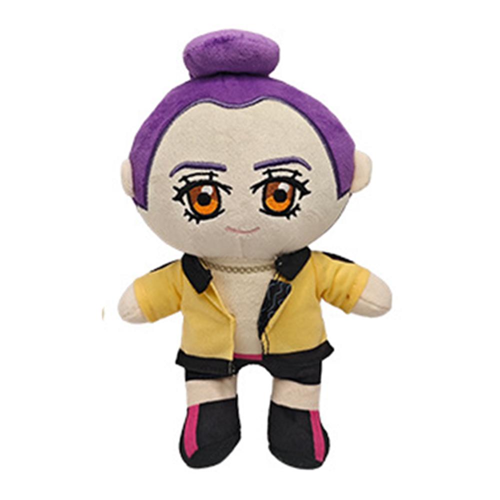 Anime Kpop Demons Hunters Plush Cute Purple Tiger Black Hat Magpie with 3 Eyes Monster Hunt Girl Group Doll for Fans Gifts