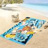 Happy Boy Illustration 2D Flat Print Beach Towel, Large Soft Quick Dry Towel for Beach Camping Swimming.MSTJ0918291