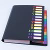 Großer Kapazität Regenbogen A4 Schreibtisch Dokumenten-Organizer, Minimalistischer Koreanischer Stil Tischplatten-Ordner, Tragbare Papieraufbewahrung