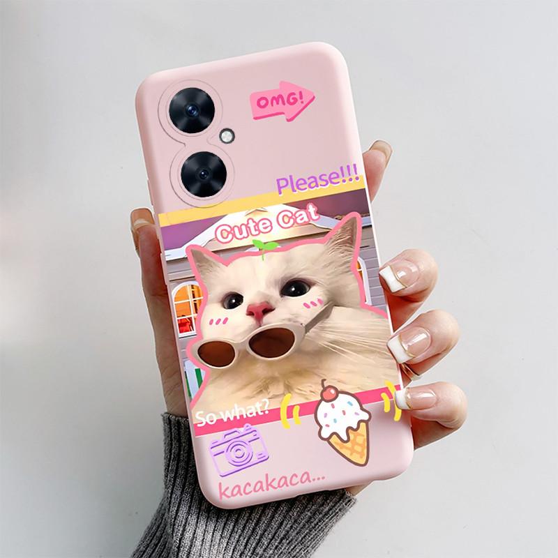 

For Huawei Nova 11i Case MAO-LX9 Cover Cute Cartoon Black Cat Puppy Dog Soft Silicone Phone Case For Huawei Nova11i 11 i Coque Huawei Nova 11i
