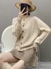 Women's Cashmere Knitwear: Loose Cardigan for Autumn-Winter