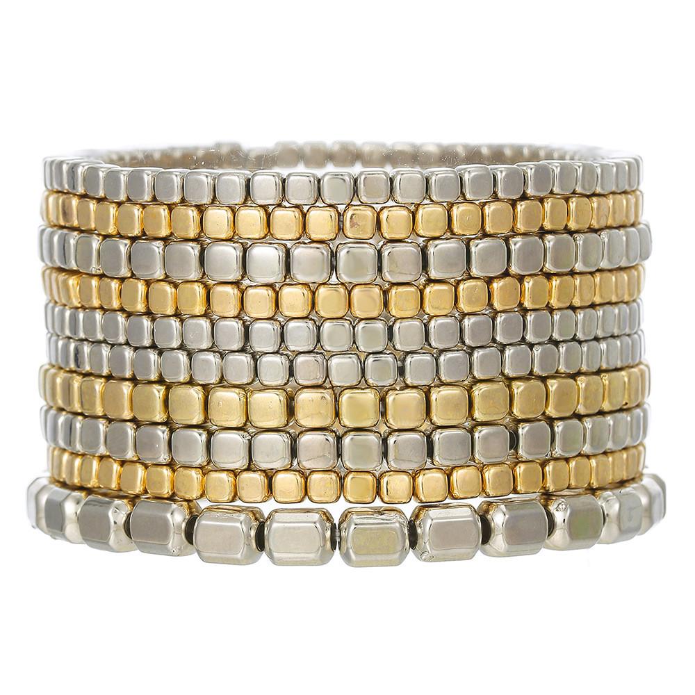 Bracelet Charme Bohème Multicouche avec Cordon Élastique pour Femmes Cadeau de Voyage