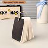 Kraft Paper Sticky Notes and Notepad Set with Blank Pages - Student Coil Notebook