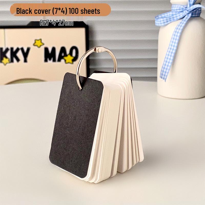 Kraft Paper Sticky Notes and Notepad Set with Blank Pages - Student Coil Notebook