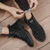New Fashion Autumn And Winter Men's High Top Martin Boots Students Male Boys Trending Soft Sole Work Shoes Labor Protection Martin Sneakers