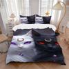3pcs Crescent Moon Cats Duvet Cover Set - Machine Washable, Includes 1 Cover and 2 Pillowcases, No Core Included Yy251013108