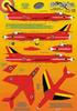 DCD4845 Belgische Luftwaffe Hunter Mk6 Red Devils Abziehbild 1/48