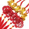 5Pcs Year of The Snake Wooden Tassel Pendant Hanging Ornaments Chinese New Year Car Rear View Mirror Lucky Charm